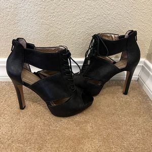 BCBGeneration lace up heels.